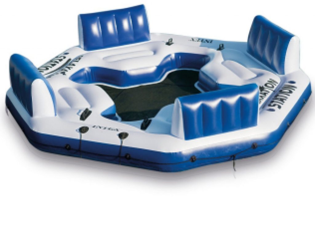 intex island with slide